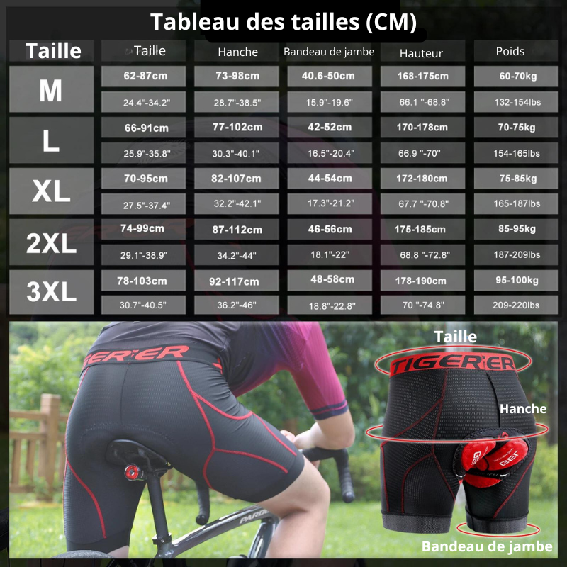 Cuissard de cycliste